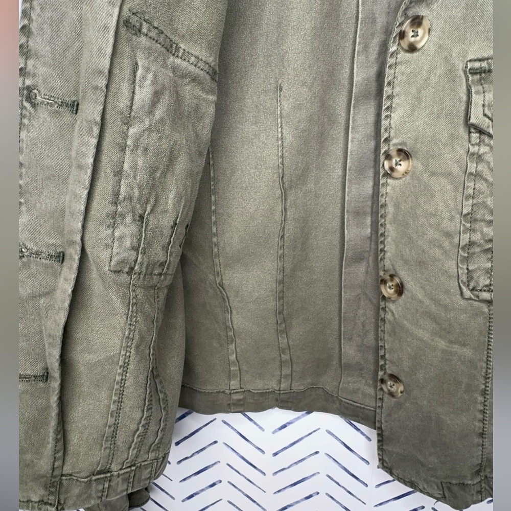 PAIGE Pacey Jacket Military Jacket Size Small Olive Green - Picture 5 of 14